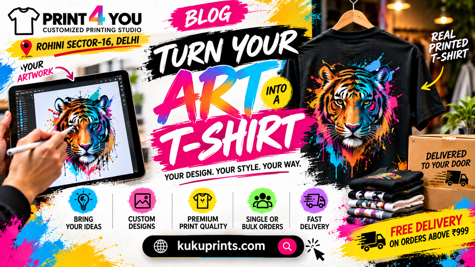 Create your design. Print it. Wear it.